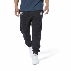 Spodnie Męskie Reebok UFC Fan Gear Joggers Czarne PL 46EOFPV